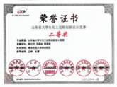 山东省大学生化工过程创新设计竞赛省级二等奖